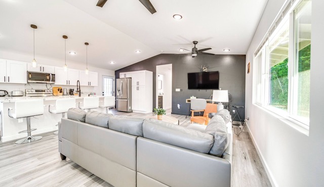 Close to Hiking & Beaches: Modern Keaau Home!
