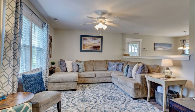 Comfy 3 bedroom home with a pool