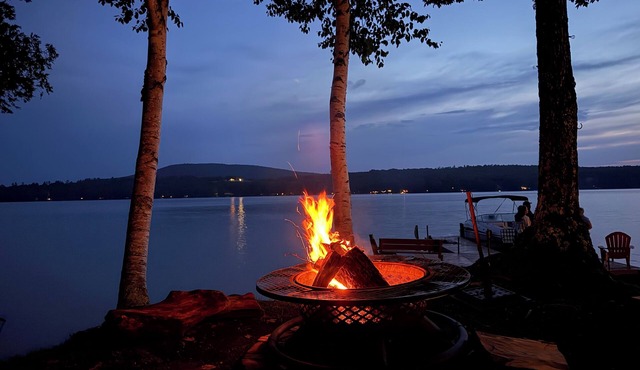Family lakefront vacation destination on beautiful Embden Pond/Lake.