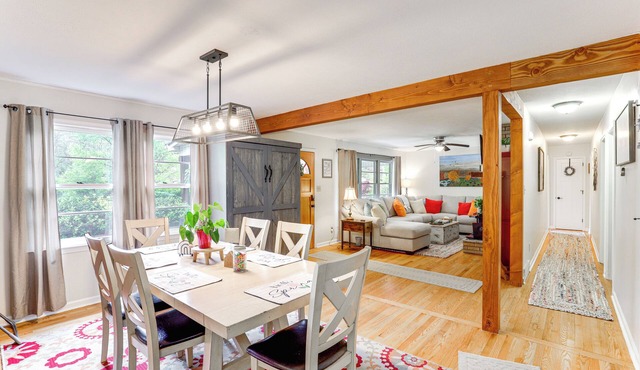 Fire Pit & Game Room: Family Home in Marshall! in Weaverville