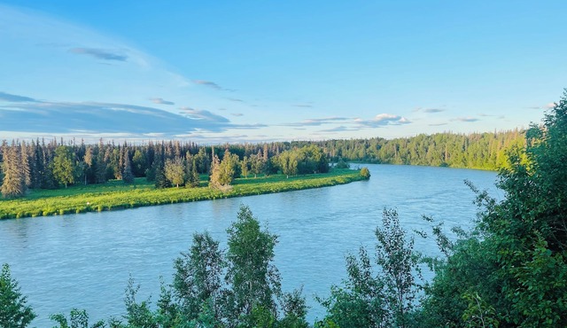 Fish the Kenai while staying at this 7300 sq. foot home on the river.