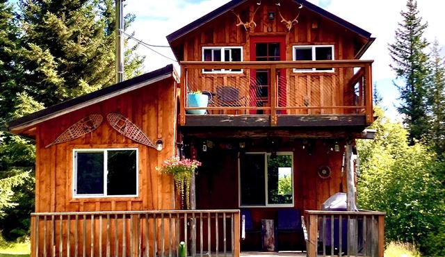Forest Creek cabin is nestled away in the woods offering a quiet retreat.