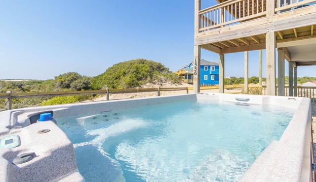 Gorgeous semi-oceanfront home on the 4x4 beaches w/swim spa & ocean views!