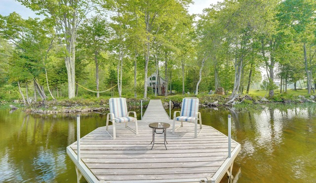 Hot Tub & Boat Dock: Waterfront Maine Retreat!