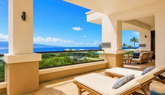 Kapalua Bay Resort | Ocean View 6 BR | Car Incl. w/6+ Nights | MON ML-1165 by KBM