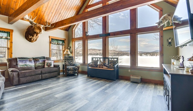 Lakefront New Hampshire Hideaway w/Deck & Views