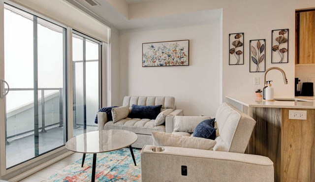 Modern High-Rise Condo w City Views & Balcony in Kitchener