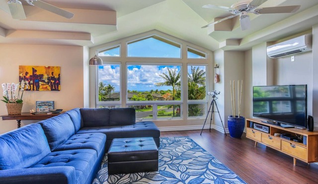 Noelani Kai by Gather - Princeville Townhome w/Ocean Views, Long-Stay Ready