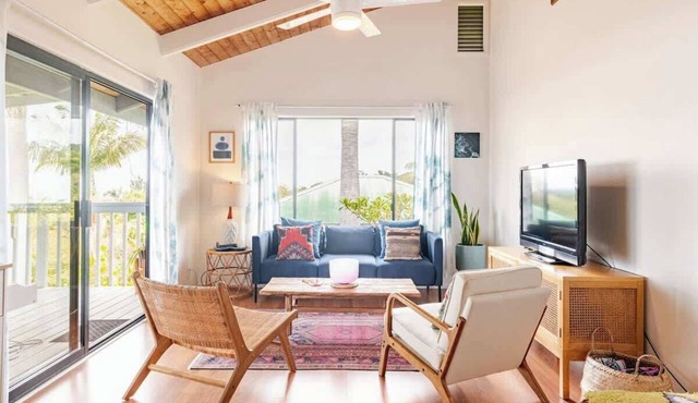 Ocean View Moroccan Oasis w/Yoga Deck & AC