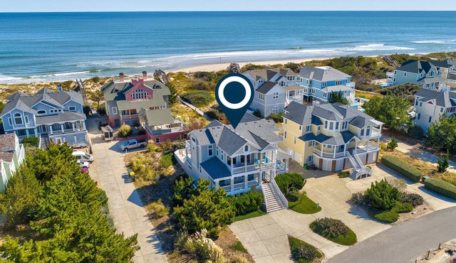 Oceanfront home walkable to the beach with private pool & hot tub - dog-friendly