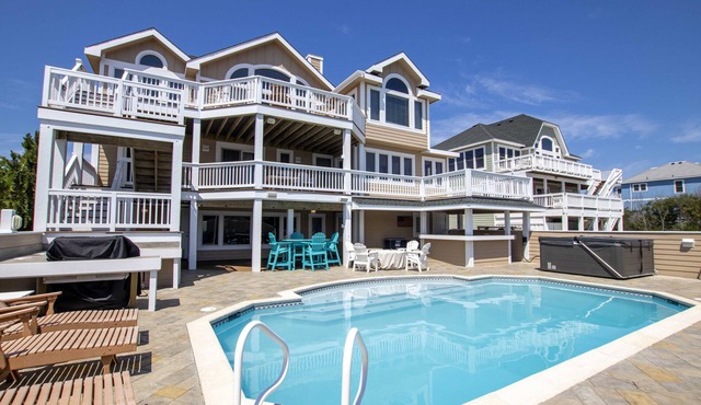 OCEANFRONT, Ocean Views, Priv Pool, H Tub!, BU38, Chunk O Dune