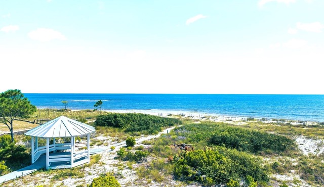 Oceanfront on a Private Beach-Hot Tub-Beautifully Remodeled-Dog Friendly Beach in Alligator Point