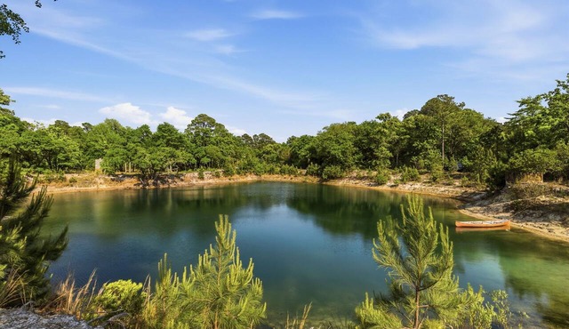 PRIVATE 16+HiddenOasis! SwimPond+HotTub+Sauna+2Firepits+10ac, Pets Welcome!