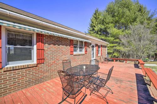 Quaint Creekside Home w/Spacious Deck & Yard in Atkins