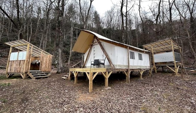 Romantic Glamping Tent Amazing for a Couples Escape in Moravian Falls, North Carolina