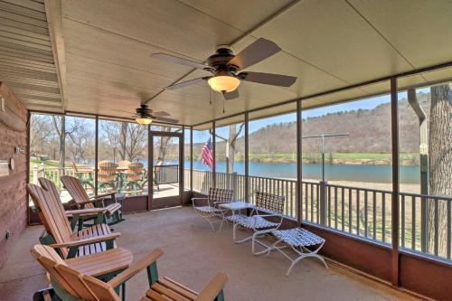 Scenic Riverview Getaway w/Screened Porch! in Norfork