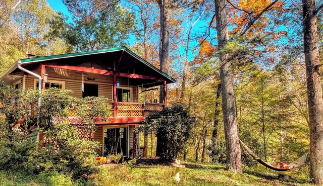 Secluded Mountain Cabin by the New River l Hot Tub + Game Room l Pet-friendly in Jefferson