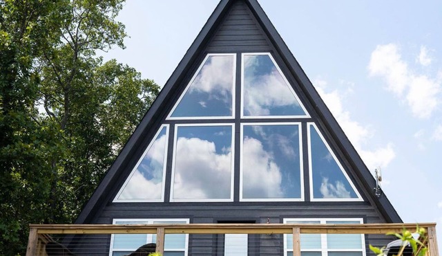 Seven Hollows Modern A-Frame on Petit Jean Mountain in Morrilton