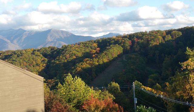 Sleep on a cool mtn top! Awesome views, pool hot tubs suana king bed! Promos!