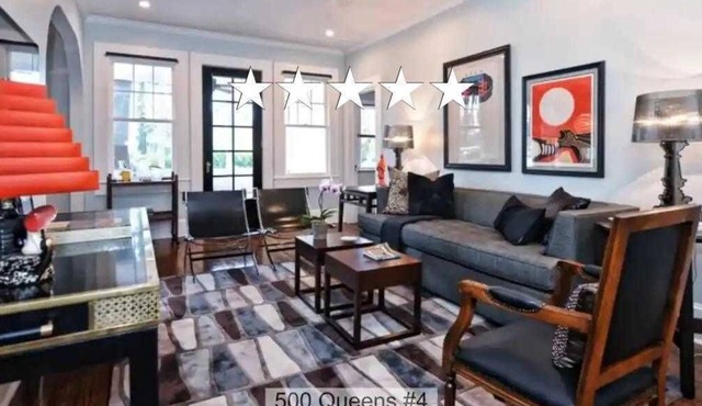 Spacious Myers Park 2BR King Condo | Porch