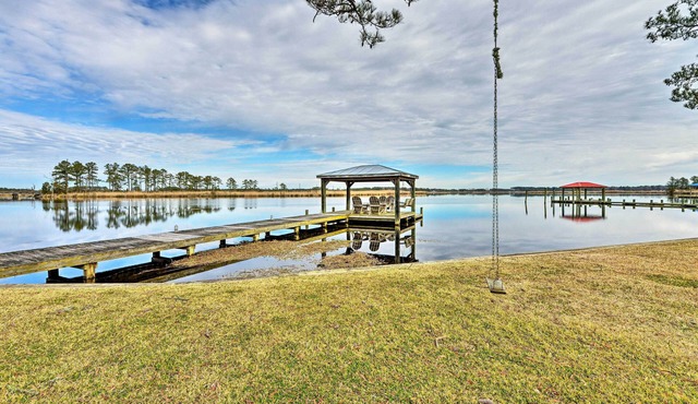 Waterside Belhaven House & Cottage w/Porch & Dock