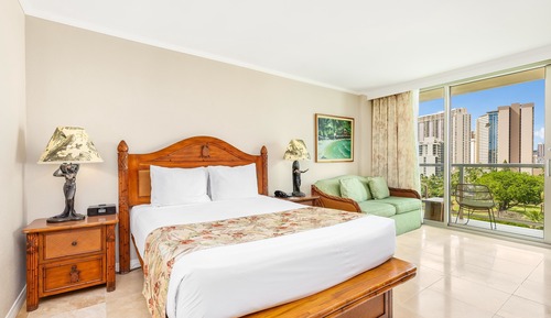 Studio, 1 Queen Bed with Sofa bed, Kitchenette, City View