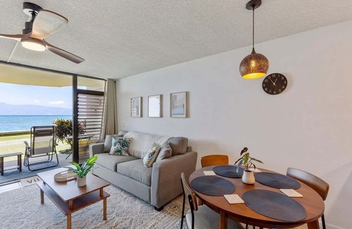 Kahana Condo | Perch - Seaside Serenity: Oceanfront 1BR Suite