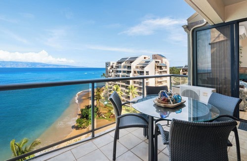 Kahana Condo | Stunning, Oceanfront Deluxe Penthouse with Island Views - Sands of Kahana 282