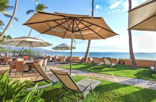 Kihei Condo | OCEANFRONT RESORT- It's Whale Season -Kihei Sands Beachfront Condo-A12