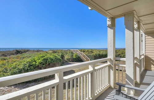 Caswell Beach Condo | Beechouse: Oceanfront Condo with Great Views, Community Pool, Near Golf Course