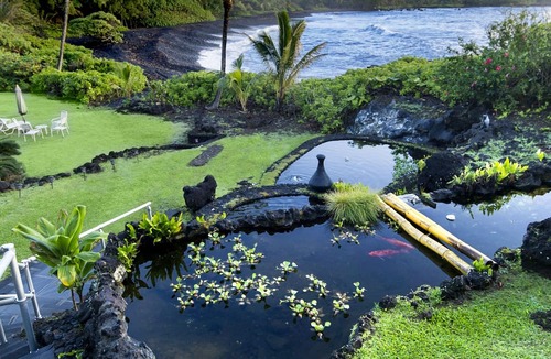 Hana Condo | Oceanfront Hana Kai Maui #2 - Romantic Studio 100' from Water! Kitchenette