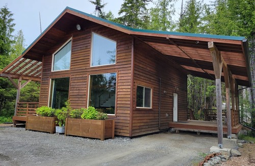 Ketchikan Cabin | Private, spacious retreat at Mt. Point. Generous covered porch. No added fees.