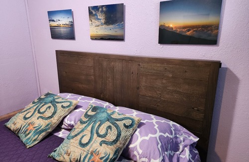Wailuku Apartment | Budget Downtown Studio-H w/Queen Bed, Micro-Kitchen AC, WIFI & 4 free Streamers
