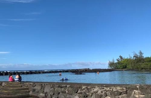 Keaukaha House | Walk to Beach Balcony + Garden Views/Sleeps 2