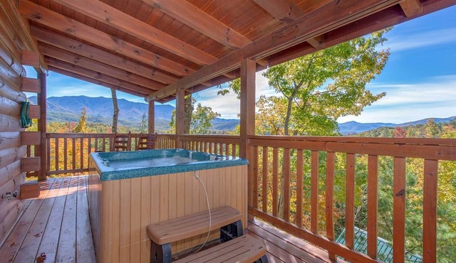 Game Room & Hot Tub! Black Bear Falls Resort Cabin
