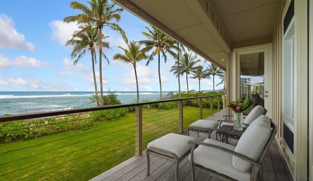 Beachfront Luxury Dream House with A/C & Gym!