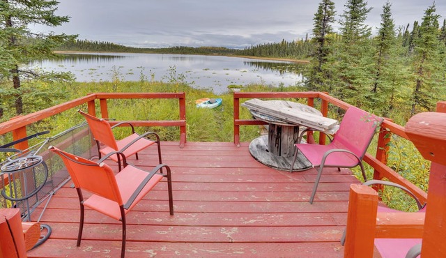 Fish, Hike & Explore: Lakefront Cabin in Soldotna