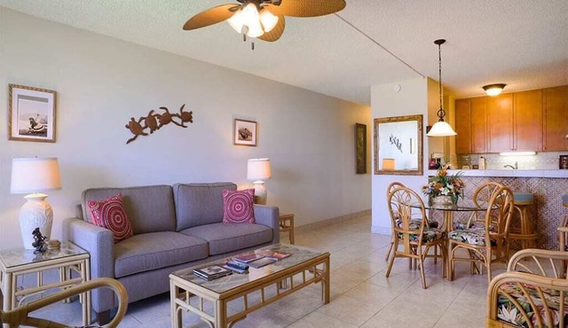Easy Kihei Living! Kitchen, Lanai, Laundry, AC, WiFi+Flat Screens–Kamaole Sands 10204